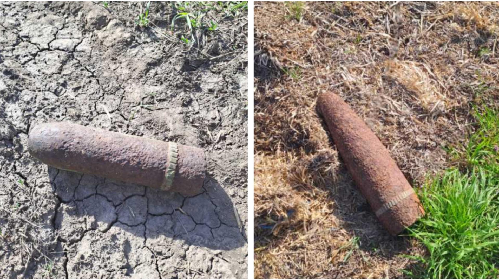 alerta-in-giurgiu!-doua-proiectile-explozive,-gasite-pe-un-teren,-in-timpul-unor-lucrari-agricole