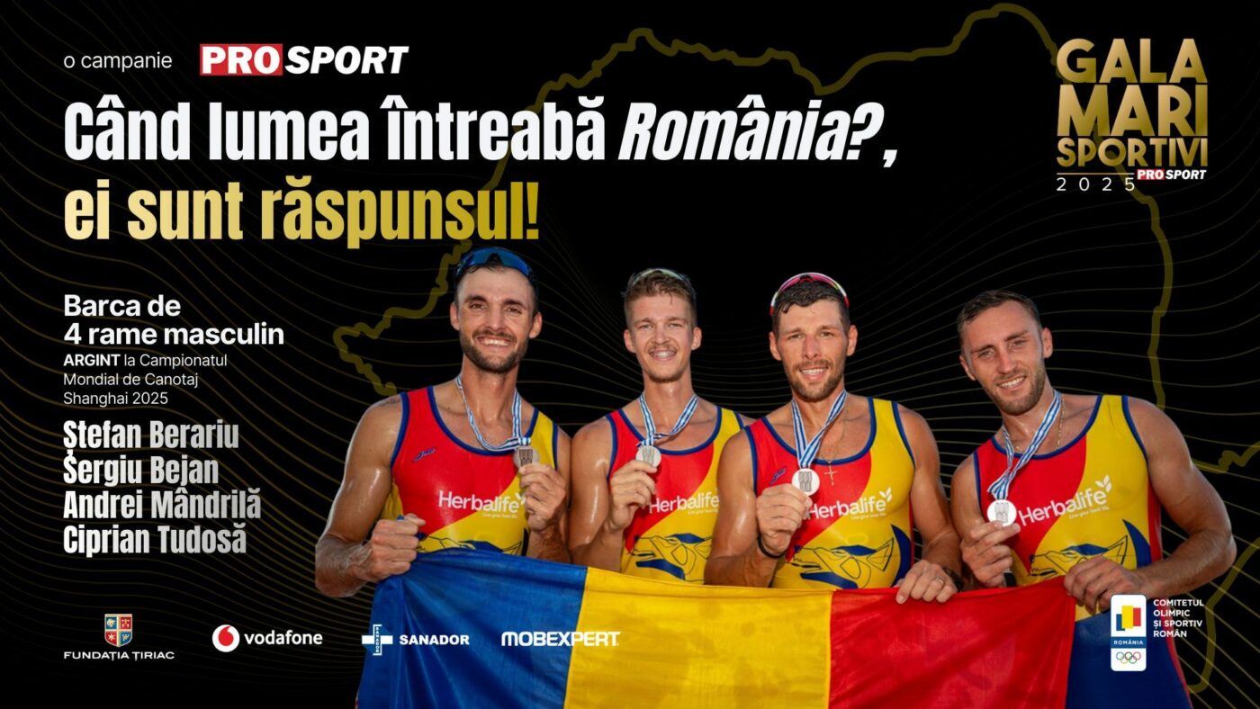 echipajul-romaniei-de-canotaj-la-barca-4-rame-masculin,-premiat-la-gala-mari-sportivi-prosport-pentru-argintul-mondial-din-2025!