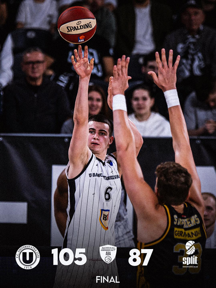 u-bt-cluj-invinge-split-in-aba-league.-miron,-unul-dintre-cei-mai-tineri-jucatori-din-liga-cu-peste-10-puncte-marcate