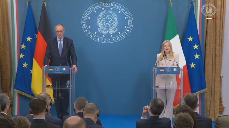 berlinul-se-apropie-de-roma,-intr-o-perioada-in-care-are-relatii-tensionate-cu-parisul.-merz-si-meloni-au-semnat-un-acord-de-cooperare-militara-si-economica