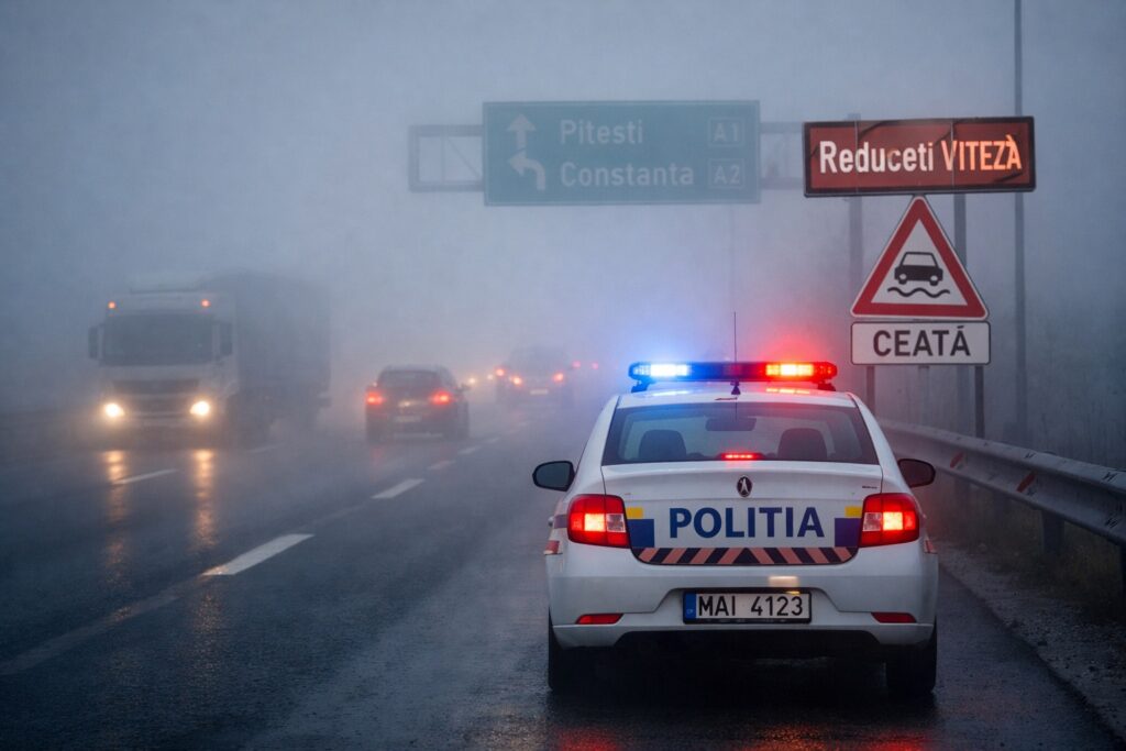 ceata-densa-pe-drumurile-din-romania:-vizibilitate-sub-200-de-metri-in-aproape-20-de-judete-si-pe-mai-multe-autostrazi