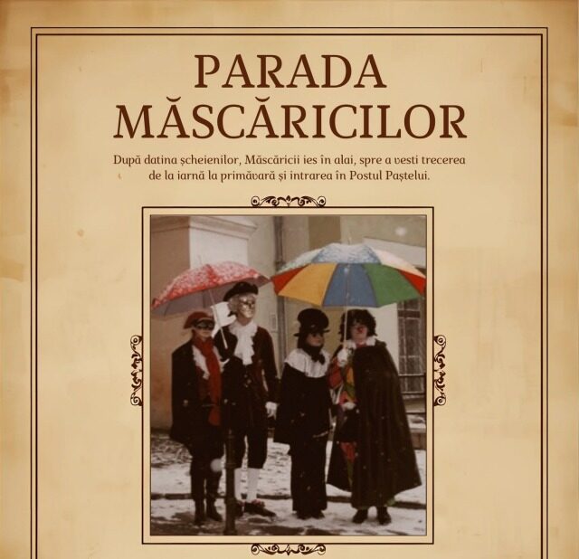 Parada Măscăricilor va avea loc în centrul orașului Brașov
