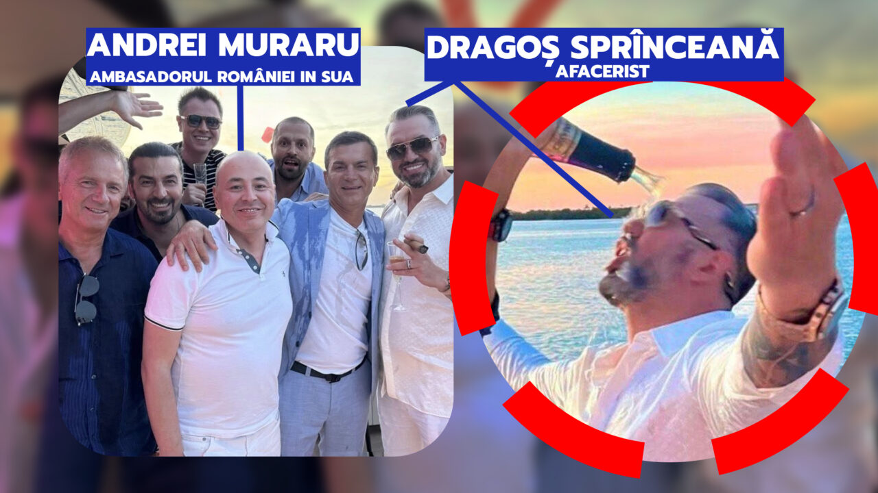 Ambasadorul României în SUA și omul de afaceri, petrecere pe yacht cu șampanie și trabucuri