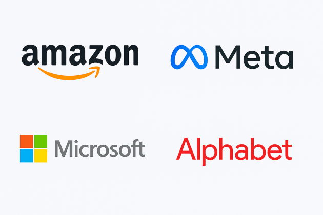 Meta, Amazon, Microsoft și Alphabet au investit 665 miliarde de dolari în 2022