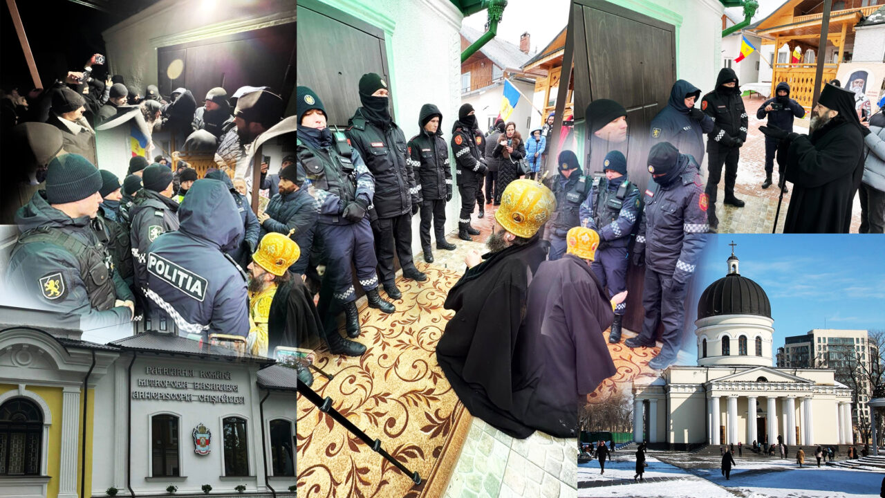 un-preot-s-a-baricadat-in-biserica-cu-tot-cu-familia,-un-primar-a-fost-arestat-si-un-arhiepiscop-s-a-pus-in-genunchi-in-fata-politistilor.-imagini-incredibile-din-moldova,-unde-patriarhia-moscovei-si-patriarhia-romaniei-se-lupta-pentru-o-parohie