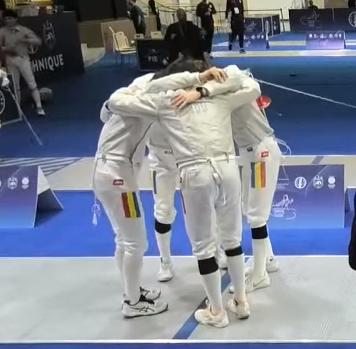 Echipa de sabie masculin U17 a României, locul 5 la Campionatul European de la Tbilisi