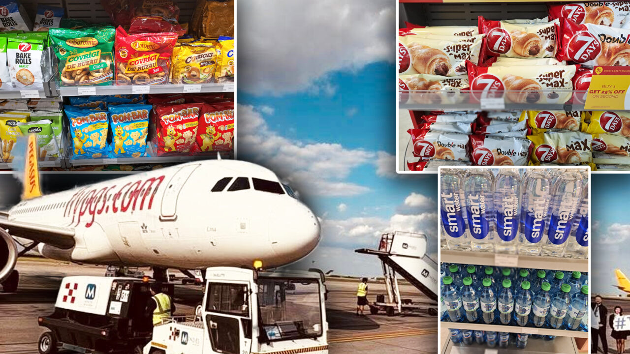 Prețurile apei și covrigilor pe Aeroportul din Timișoara