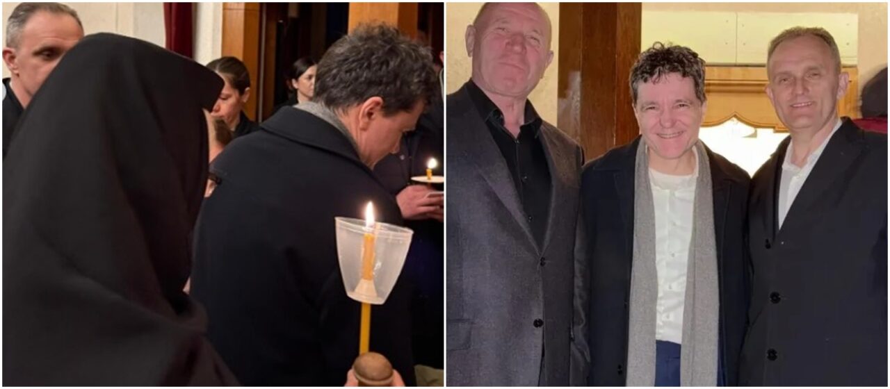 Nicușor Dan participă la slujbă de Prohodul Domnului alături de doi PSD-iști la mănăstire