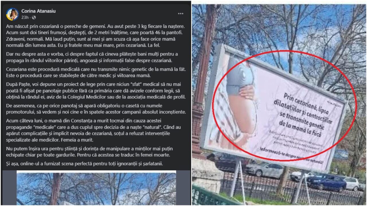 USR solicită schimbarea legii pentru limitarea mesajelor privind nașterea naturală