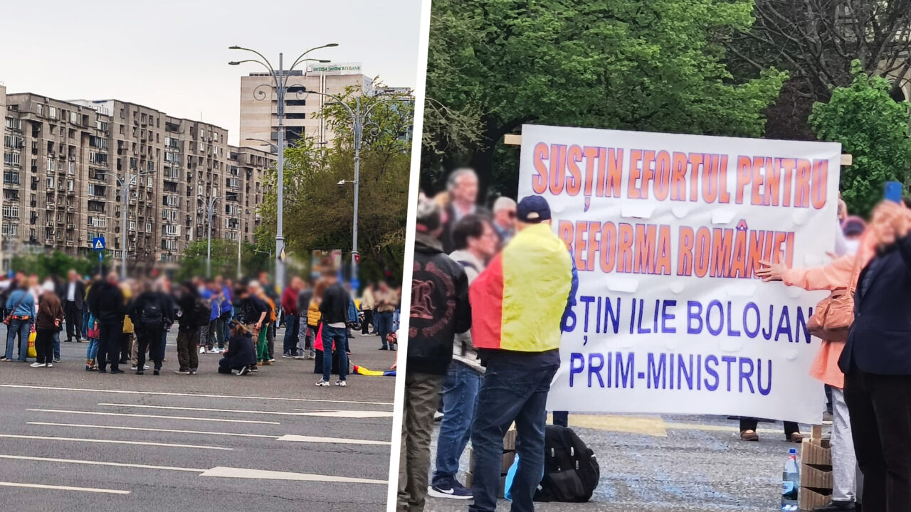 Tabăra #rezist se mobilizează în Piața Victoriei în timpul ședinței PSD