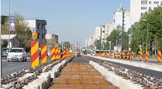 foto-prelungirea-ghencea:-continua-lucrarile-pentru-linia-de-tramvai-pmb