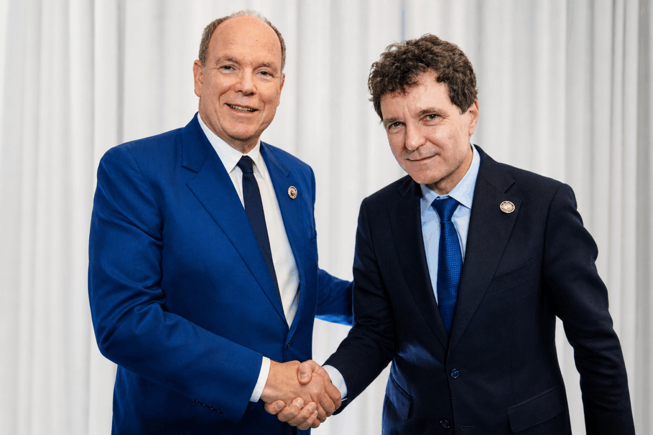 Nicușor Dan și Albert al II-lea de Monaco, întâlnire în Erevan