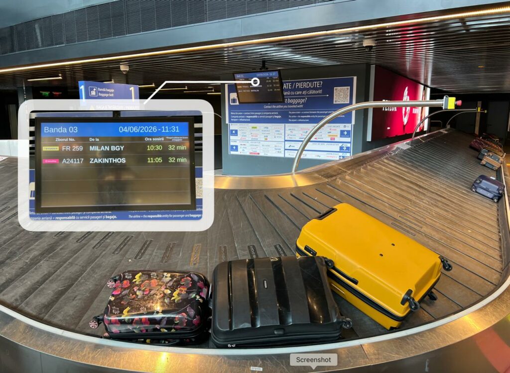 Aeroportul Otopeni utilizează inteligența artificială pentru informarea pasagerilor despre ridicarea bagajelor