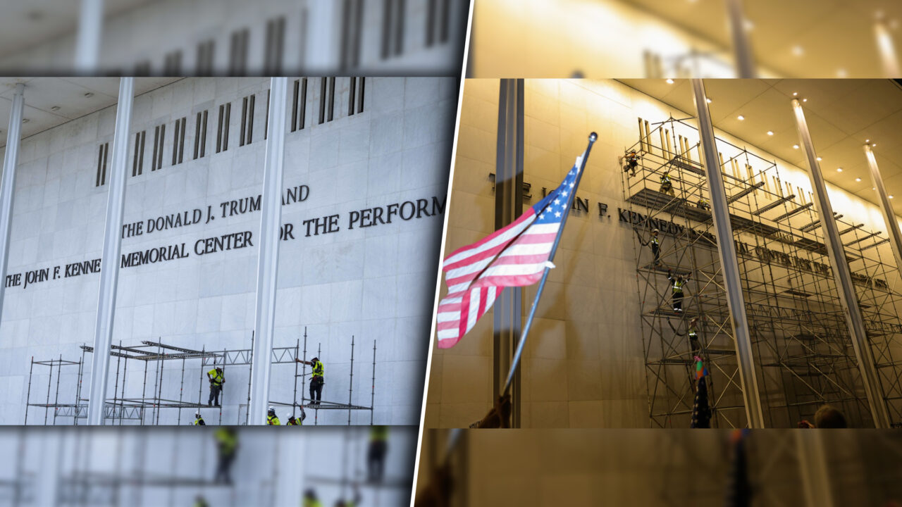 Donald Trump a avut numele șters de pe clădirea Kennedy Center înainte de ziua sa