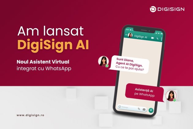 DigiSign lansează DigiSign AI, agent inteligent pentru răspunsuri pe WhatsApp despre Semnătura Electronică