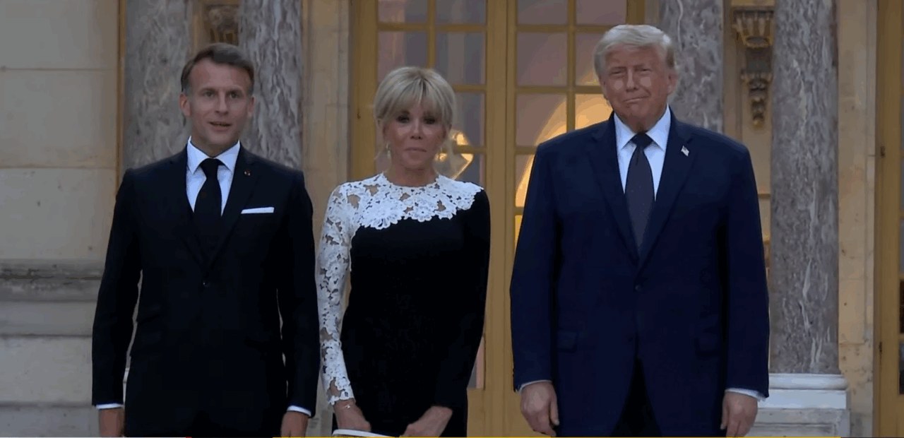 Trump și Macron la cină la Versailles,Trump a semnat acordul de pace cu Iran