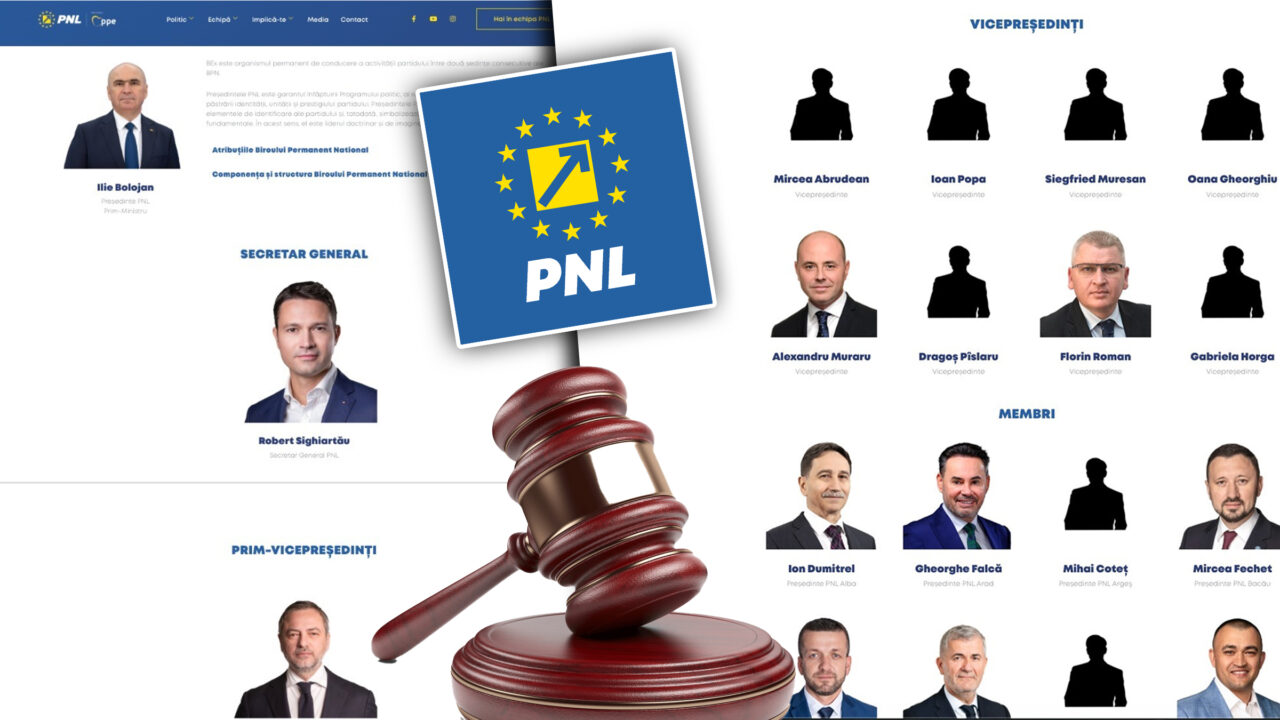 Conducerea ilegală a PNL rămâne pe site-ul partidului după decizia instanței