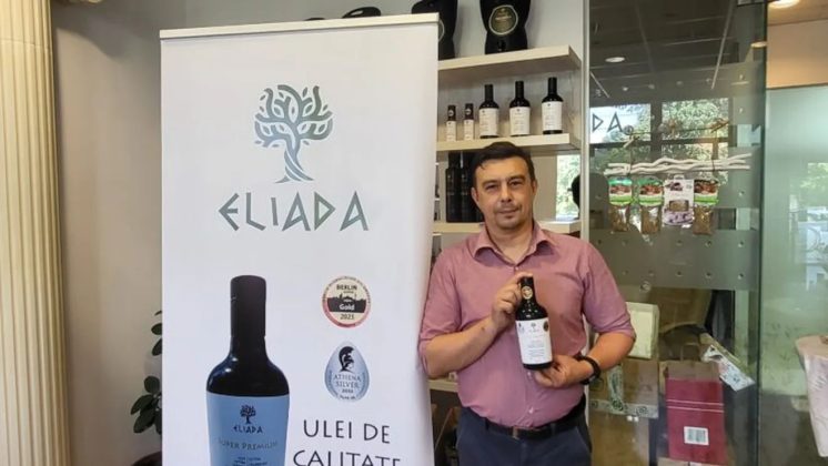 Brand românesc de ulei de măsline disponibil în restaurante grecești