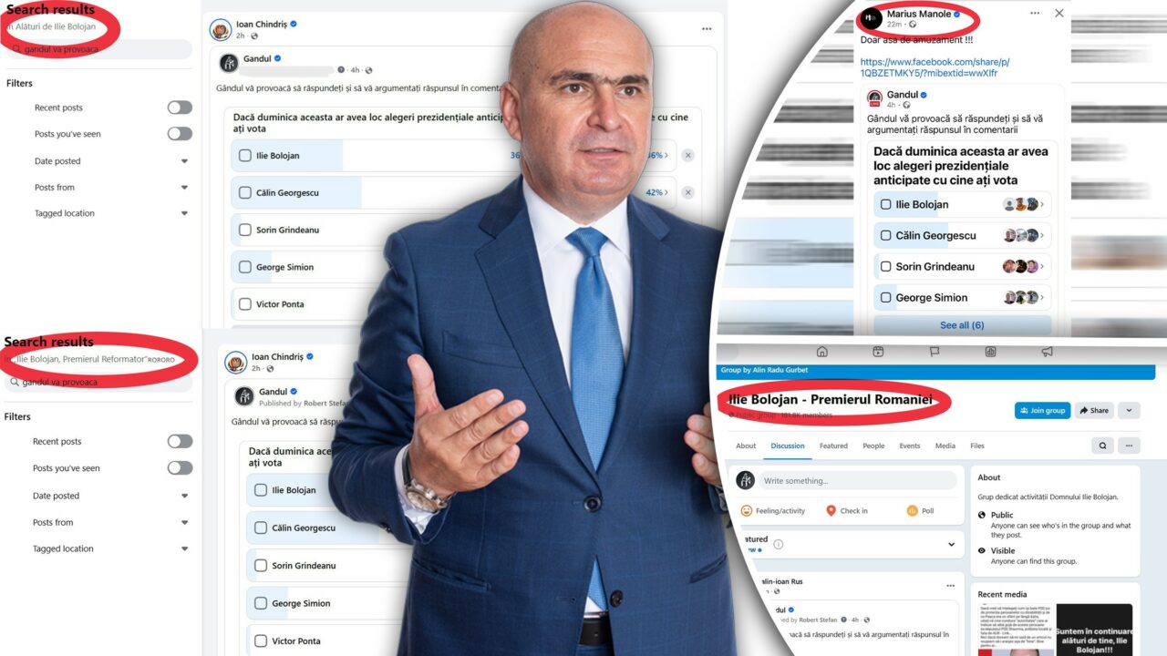 Armata digitală a lui Bolojan, activată și în sondajele Gândul, denunțată de liberali