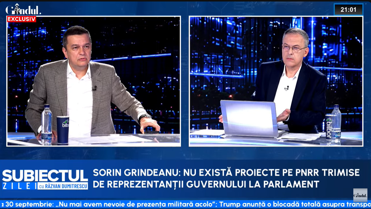 Grindeanu critică USR și primarul Fritz în platoul Gândul