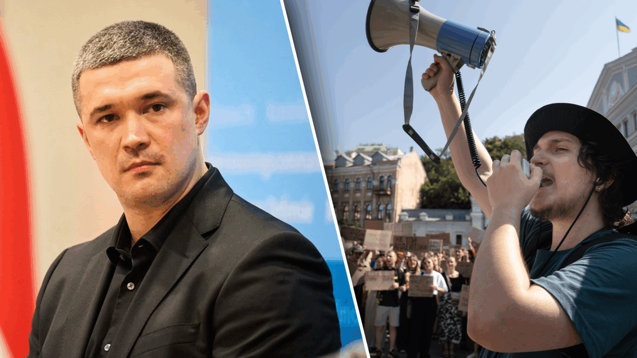 Mii de oameni protestează în Ucraina față de demiterea lui Fedorov de la apărare