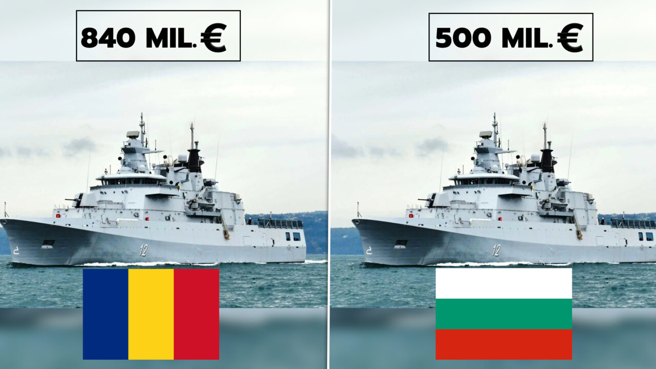 România și Bulgaria cumpără corvete de la același producător, Bulgaria plătește cu 340 milioane euro mai puțin