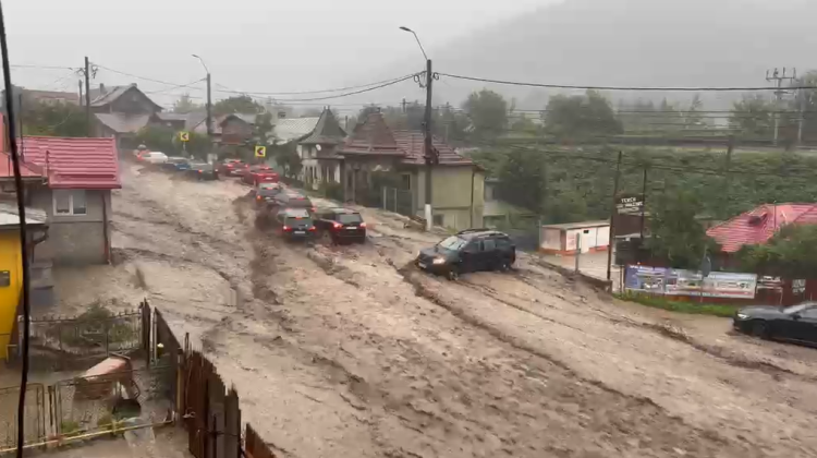 Intervenții pentru salvarea persoanelor blocate în autoturisme în Bușteni
