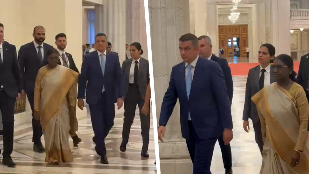 Președinta Indiei, întâmpinată la Parlament de oficialii români